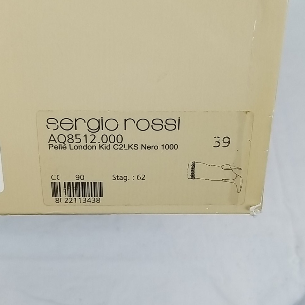 Sergio Rossi Black Suede Over the Knee Boots 39 - Picture 12 of 14